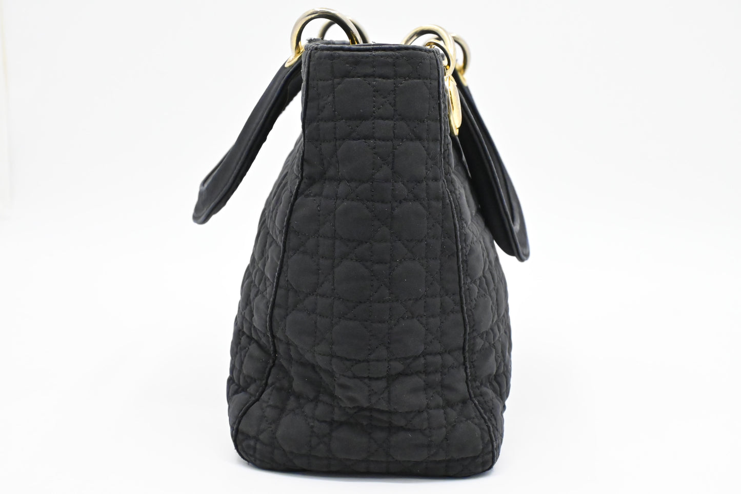 Dior Medium Lady Dior in Black Nylon