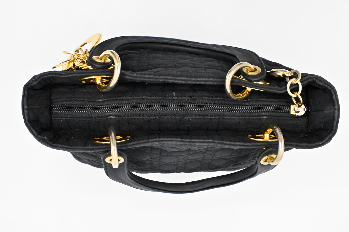 Dior Medium Lady Dior in Black Nylon