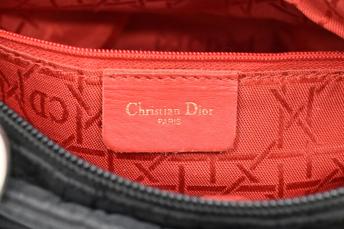 Dior Medium Lady Dior in Black Nylon