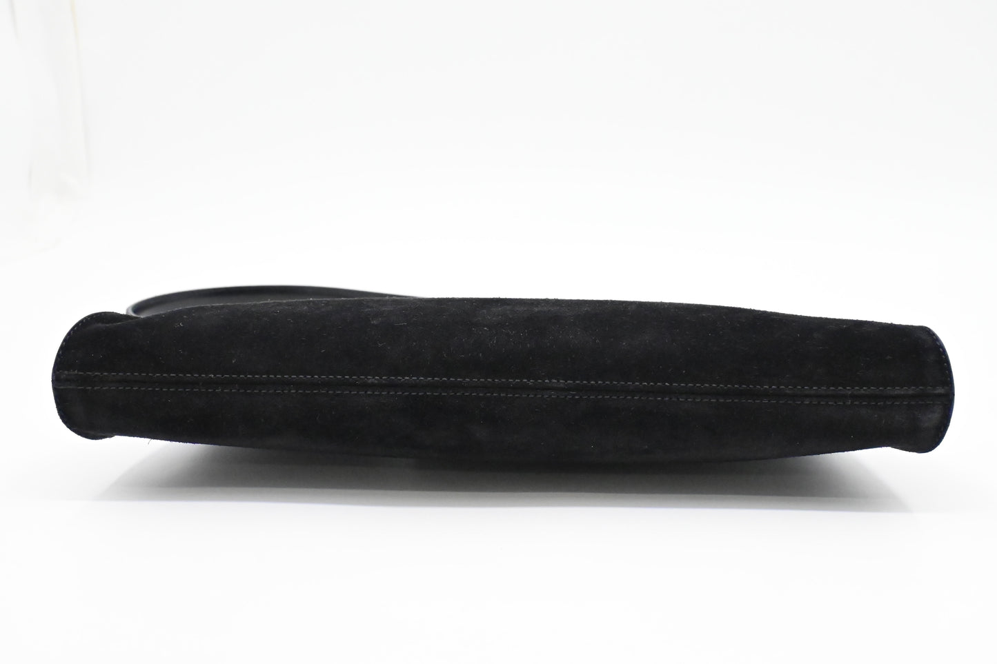 Ferragamo Shoulder Bag in Black Suede