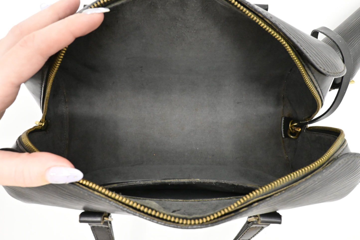 Louis Vuitton Soufflot in Black Epi Leather