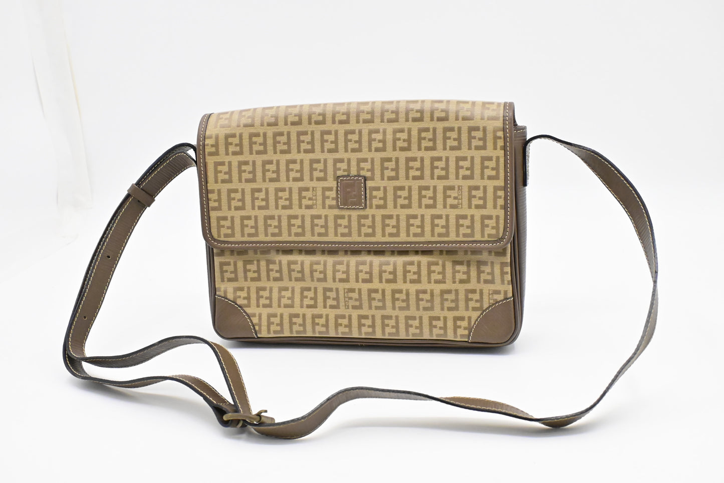 Fendi Crossbody in Zucchino Coated Canvas