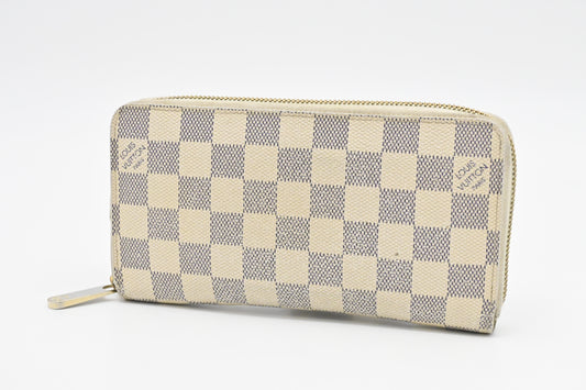 Louis Vuitton Long Zippy Wallet in Damier Azur Canvas