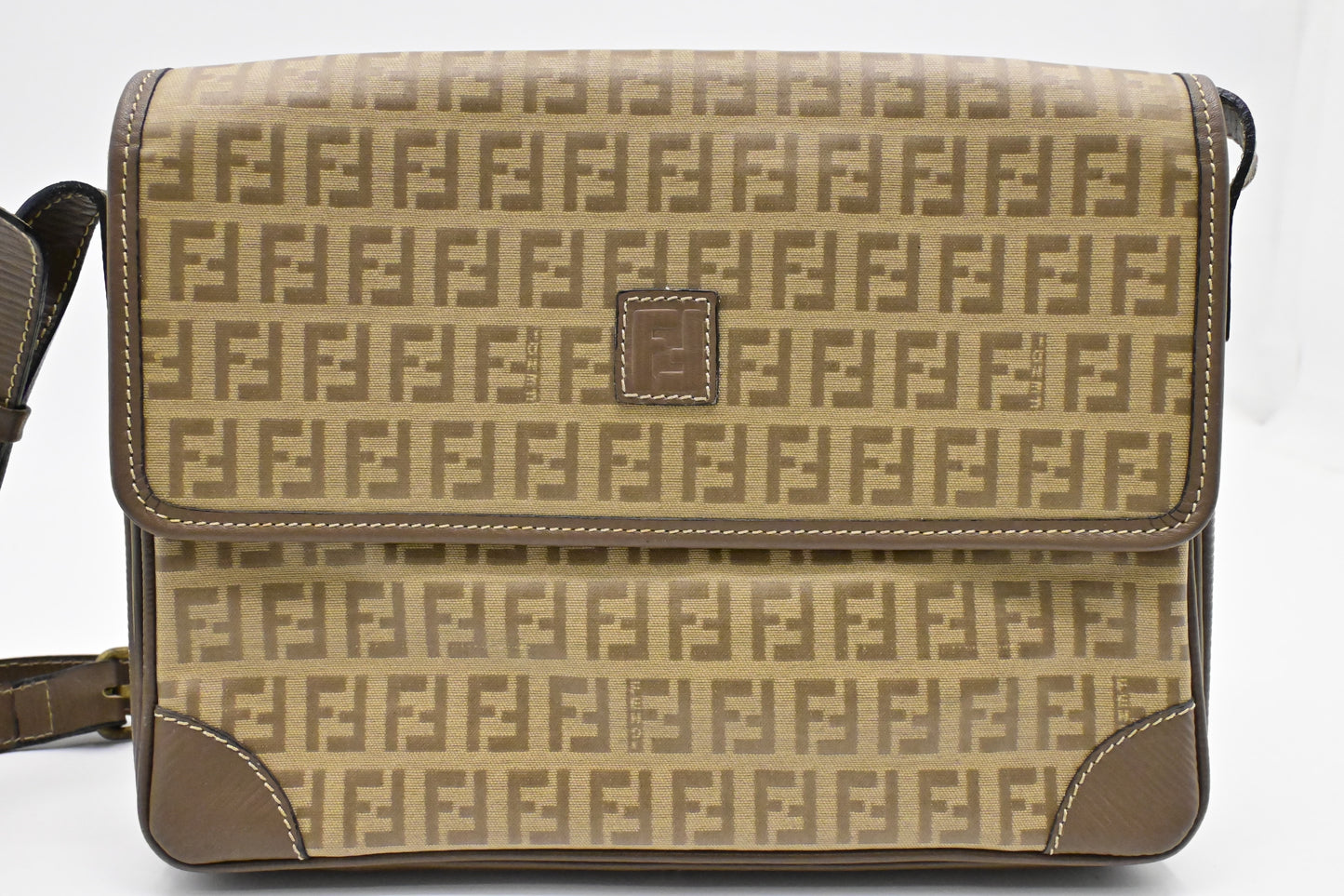 Fendi Crossbody in Zucchino Coated Canvas