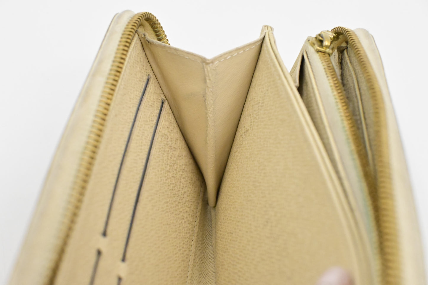 Louis Vuitton Long Zippy Wallet in Damier Azur Canvas