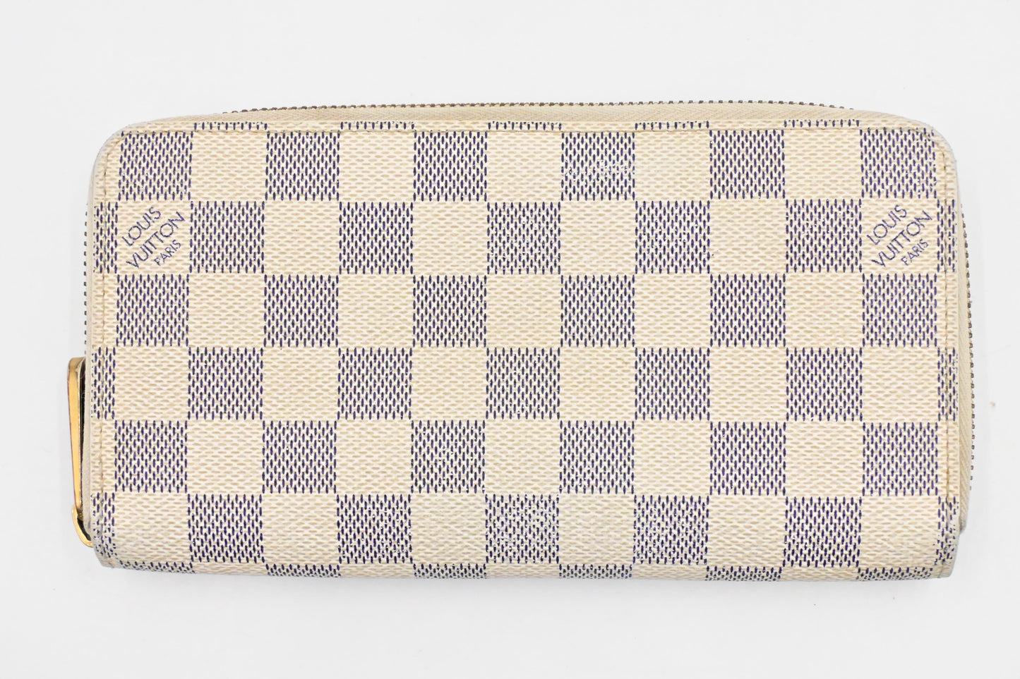 Louis Vuitton Long Zippy Wallet in Damier Azur Canvas