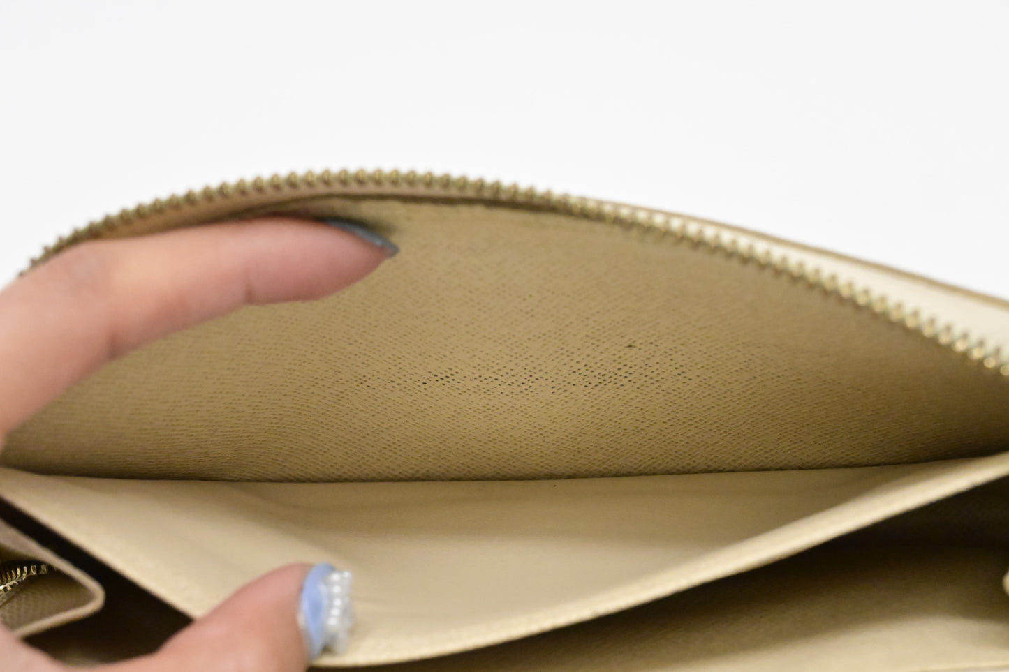 Louis Vuitton Long Zippy Wallet in Damier Azur Canvas