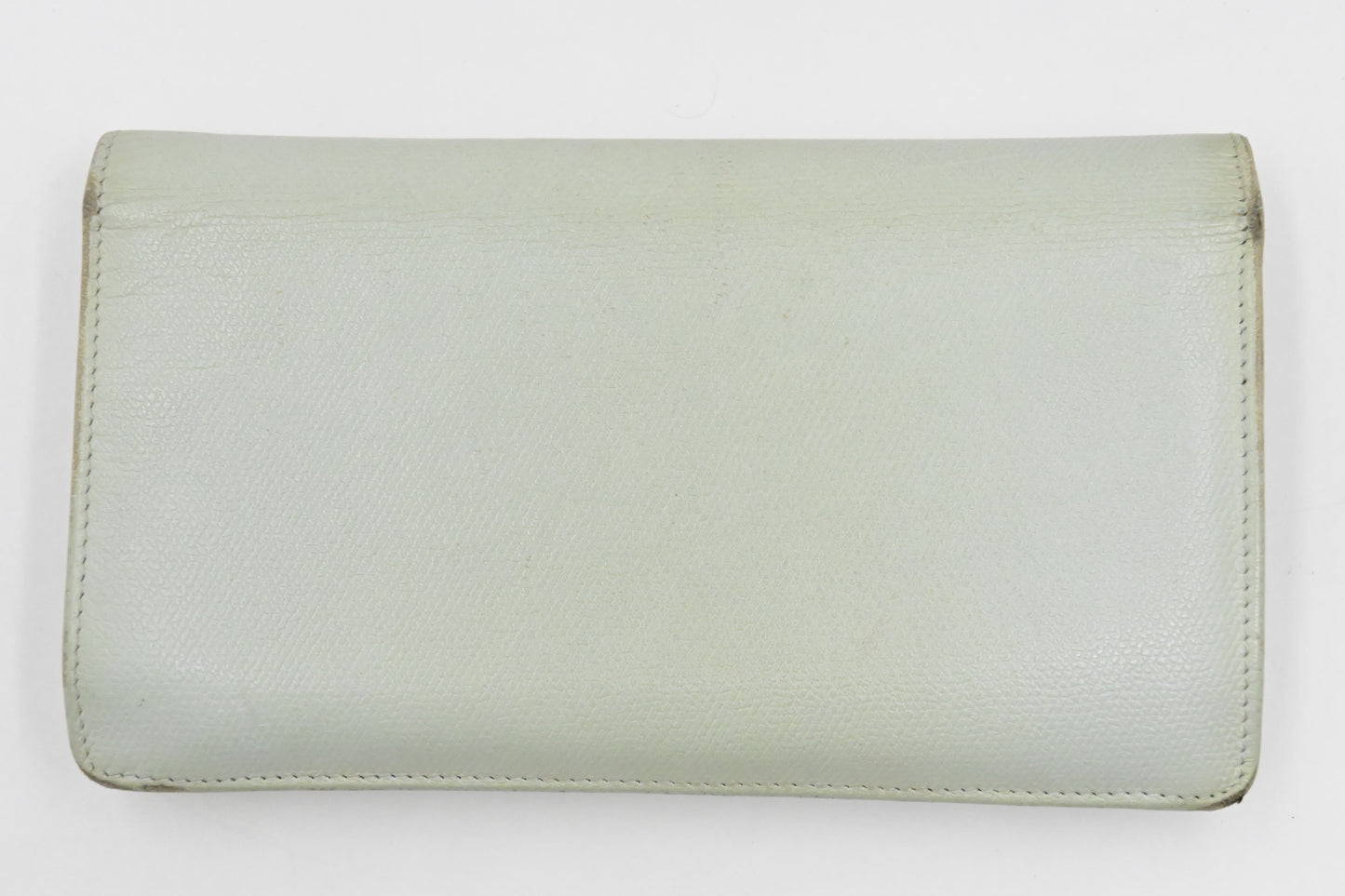 Chanel Bifold Long Wallet in Light Blue leather