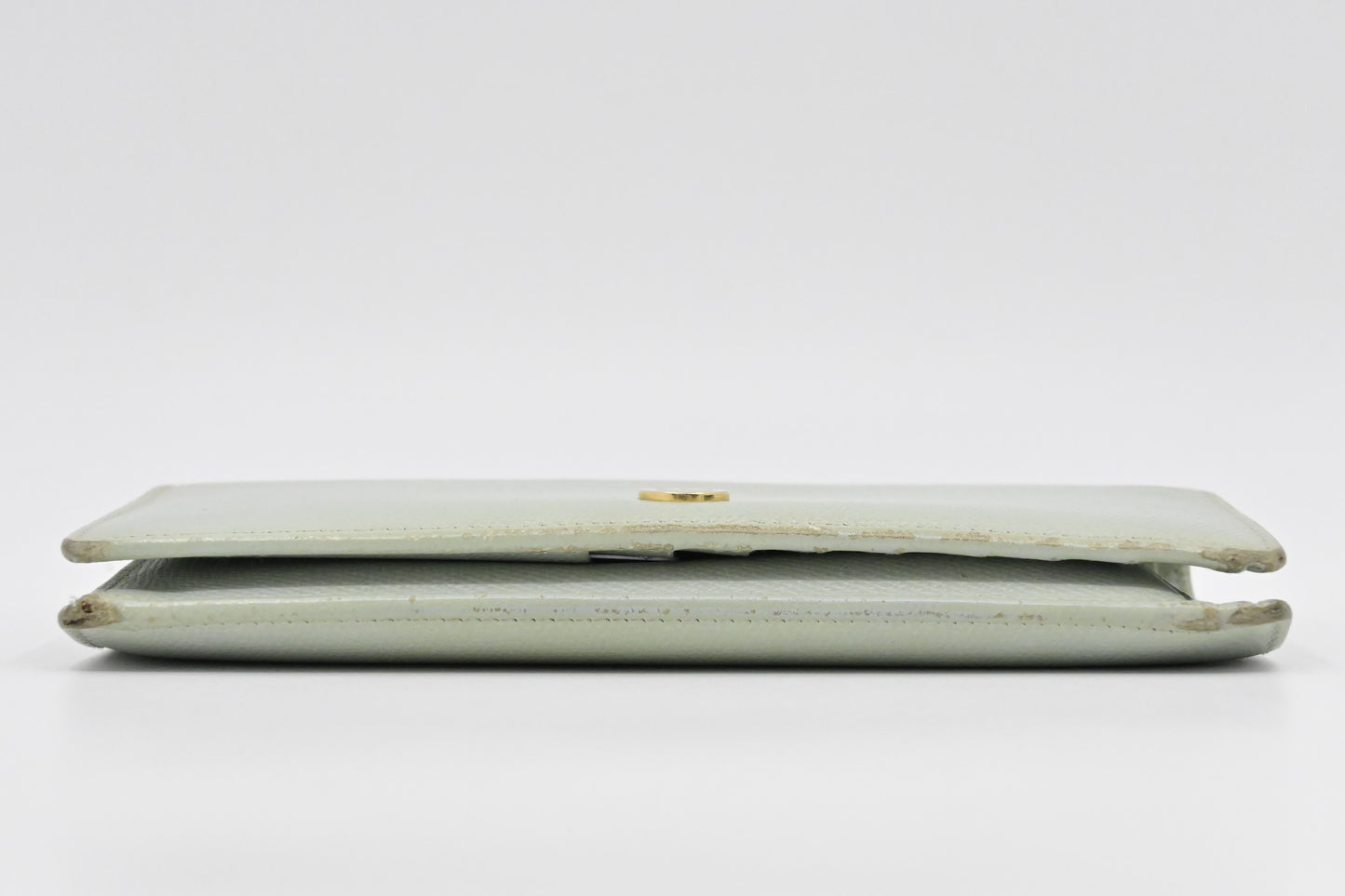 Chanel Bifold Long Wallet in Light Blue leather
