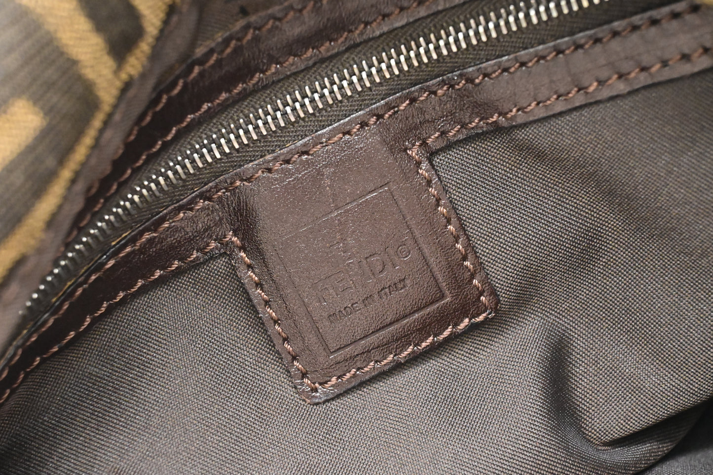 Fendi Mama Baguette in Zucca Canvas