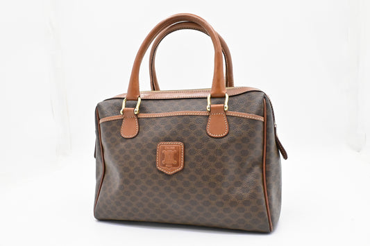 Celine Handbag in Brown Macadam Canvas