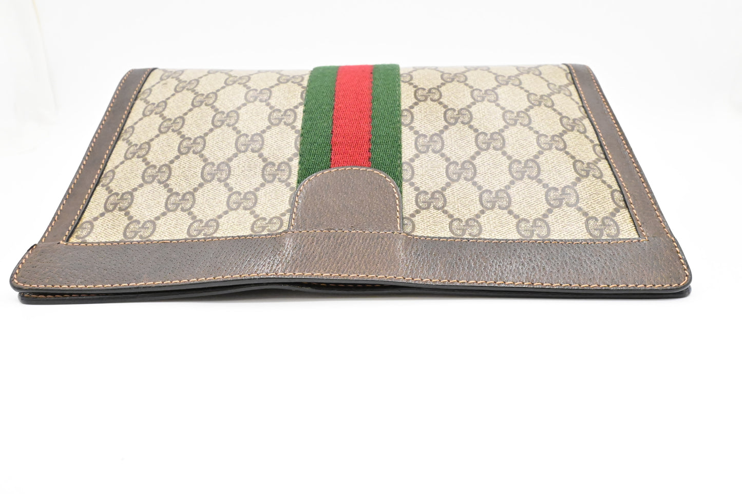 Gucci 'Accessory Collection' Clutch in Brown GG Supreme Canvas