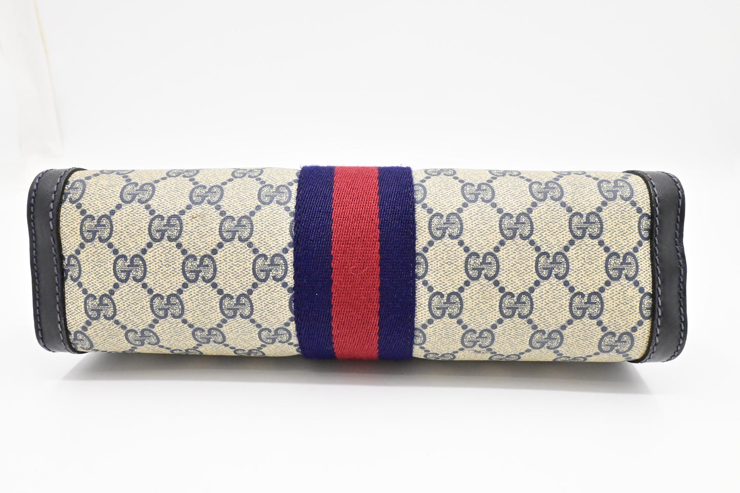 Gucci 'Accessory Collection' Clutch in Navy GG Supreme Canvas