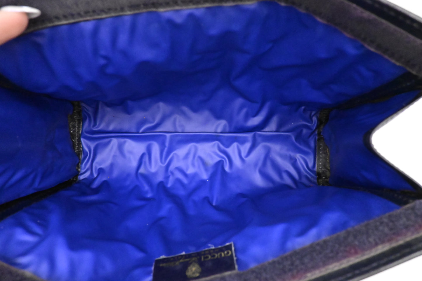 Gucci 'Accessory Collection' Clutch in Navy GG Supreme Canvas