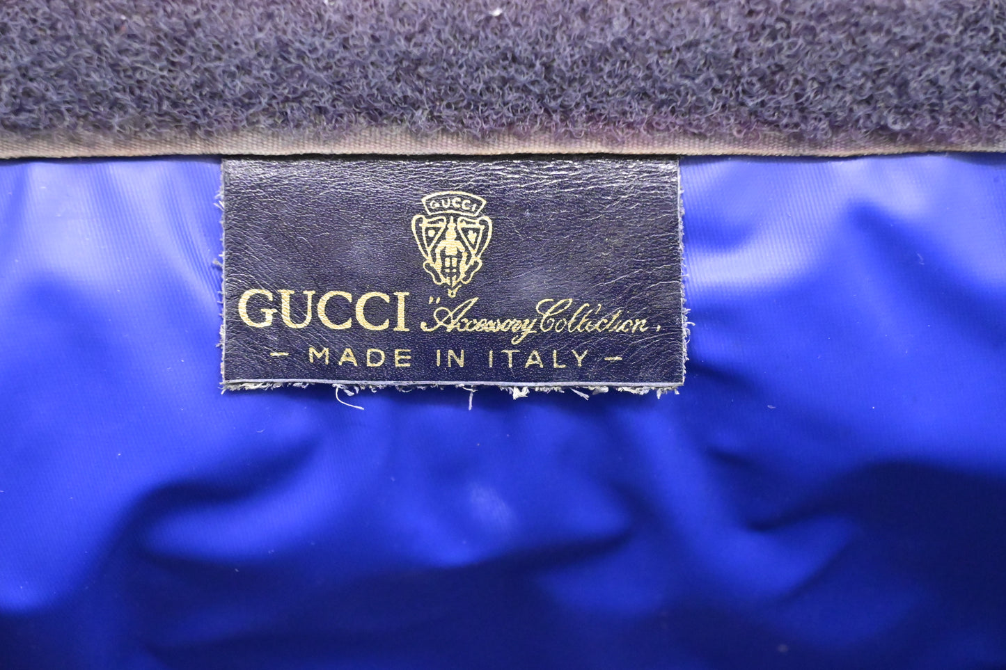 Gucci 'Accessory Collection' Clutch in Navy GG Supreme Canvas