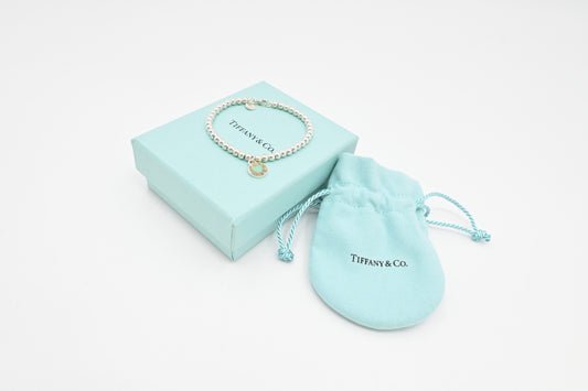 Tiffany & Co. Round Heart Charm Bracelet in Sterling Silver