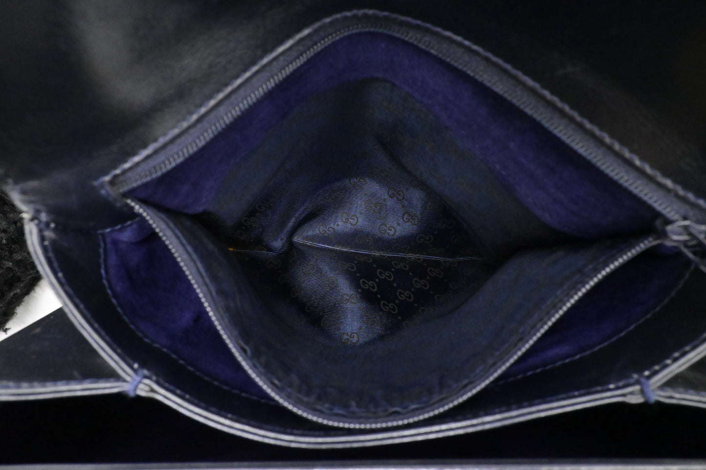 Gucci Handbag in Navy Leather
