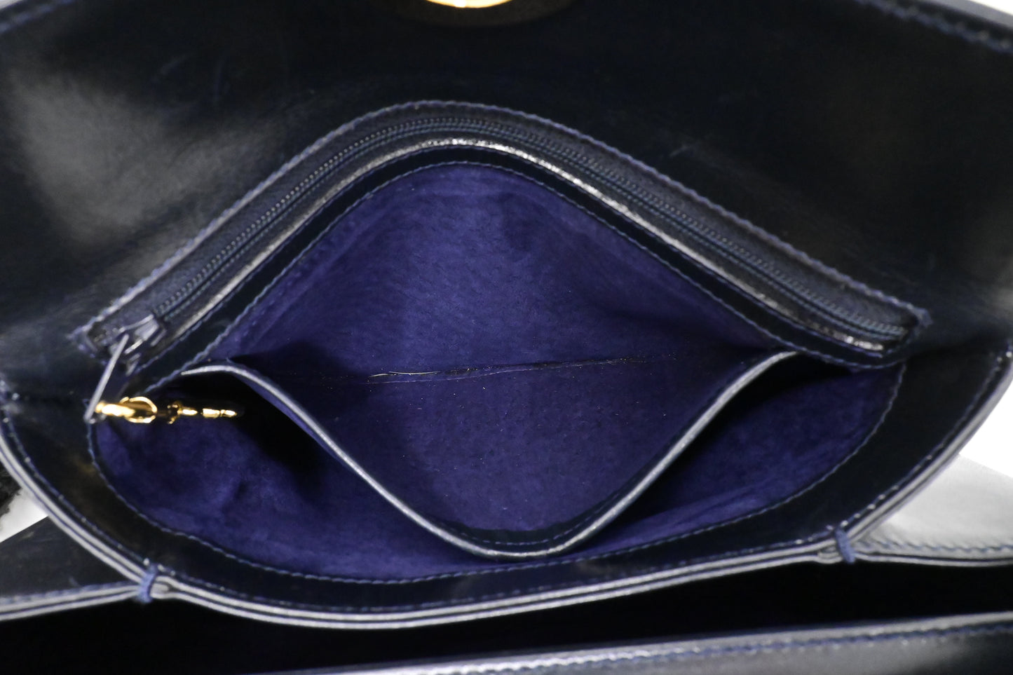 Gucci Handbag in Navy Leather