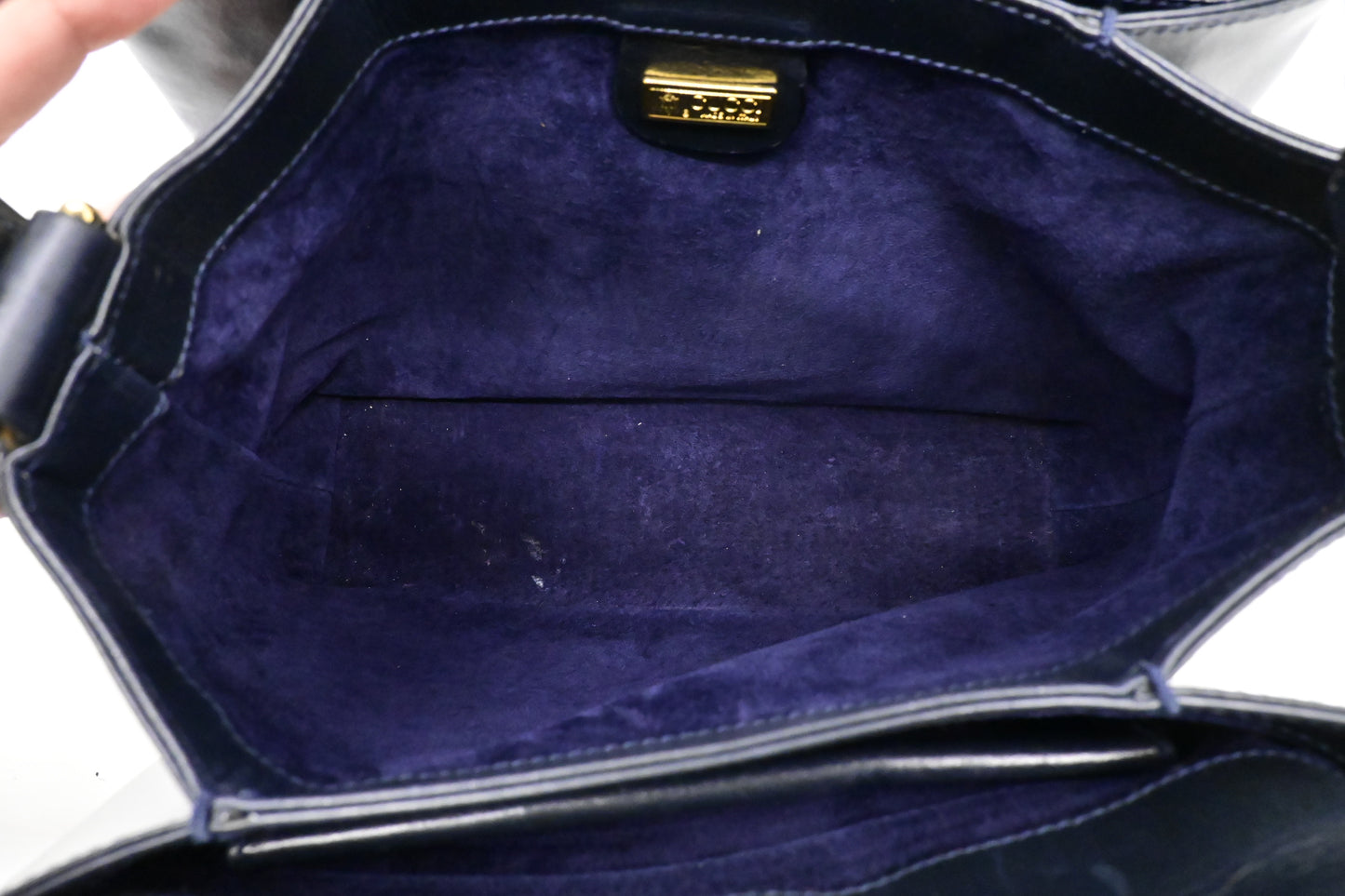 Gucci Handbag in Navy Leather