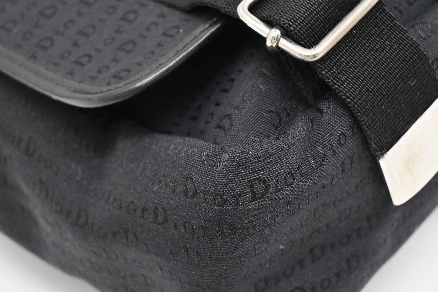 Dior Messenger Bag in Black Canvas