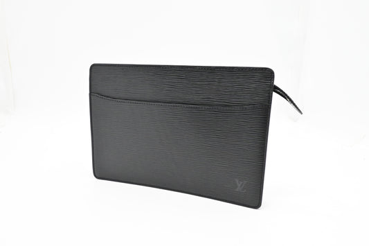Louis Vuitton Pochette Homme in Black Epi Leather