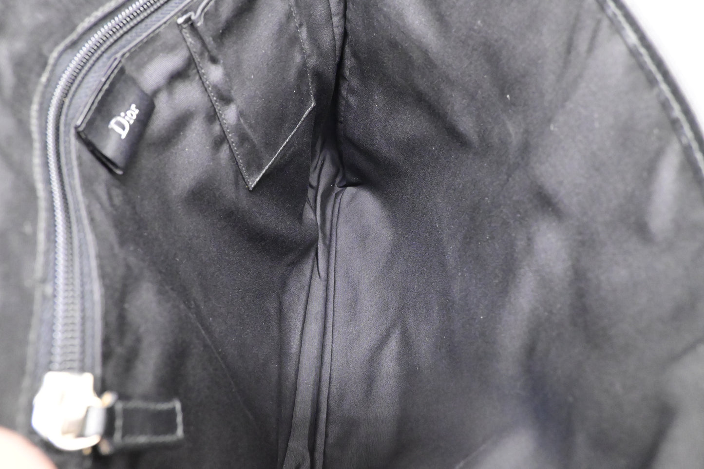 Dior Messenger Bag in Black Canvas