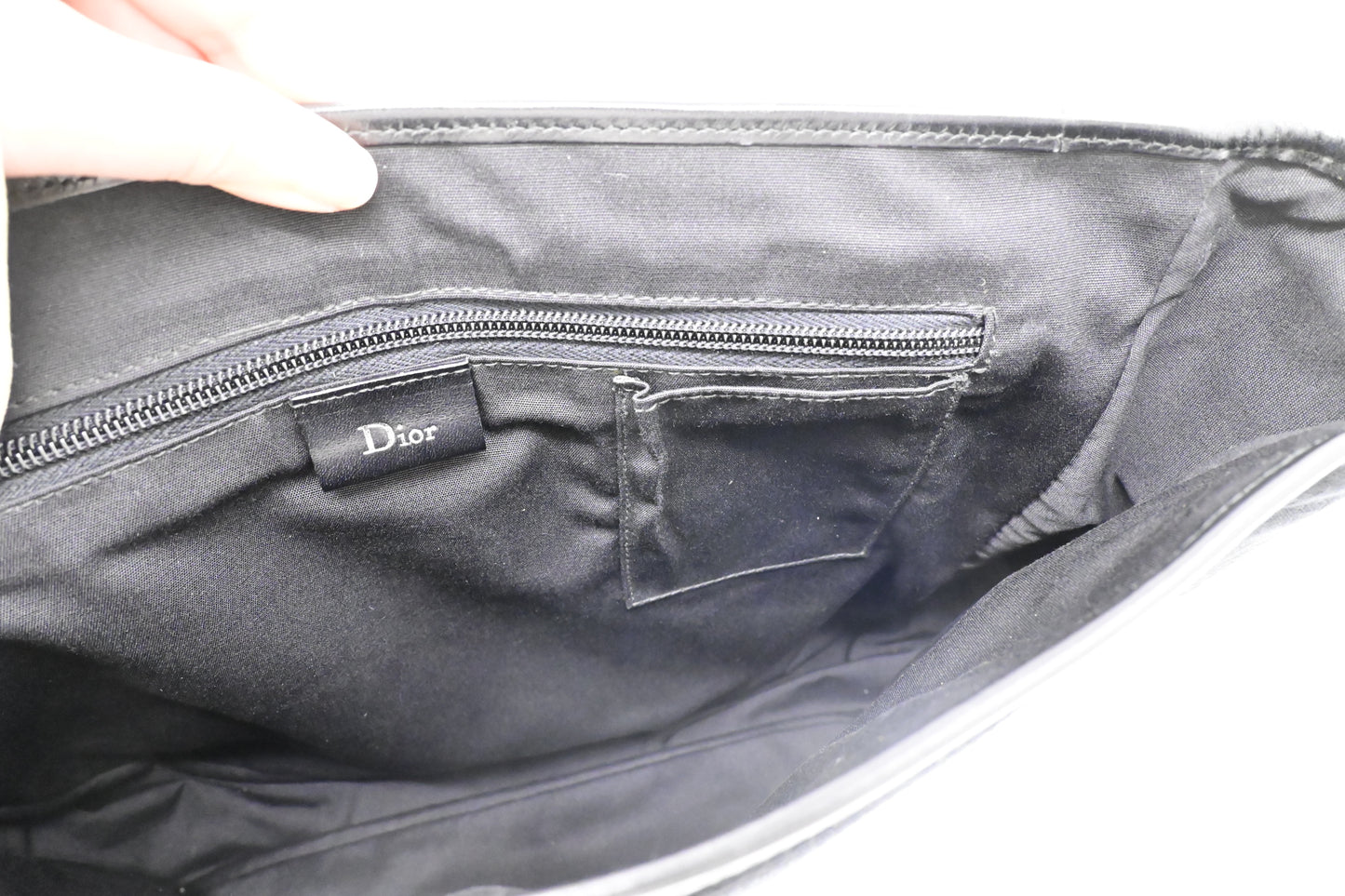 Dior Messenger Bag in Black Canvas