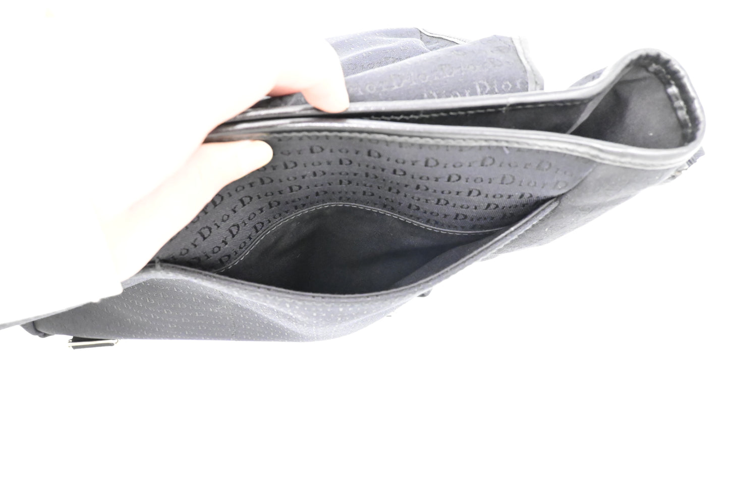 Dior Messenger Bag in Black Canvas