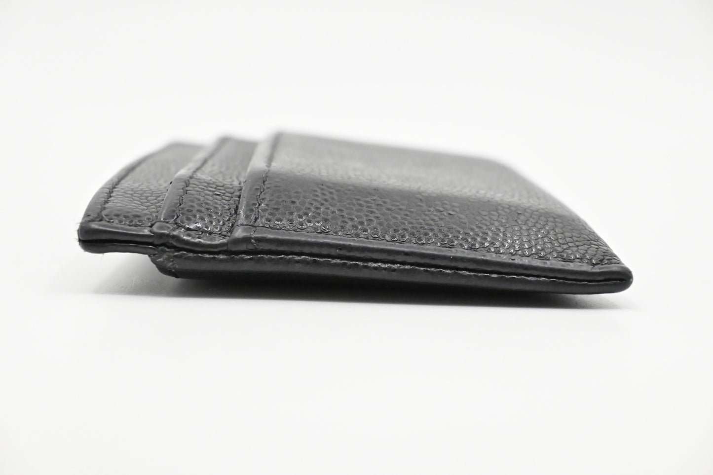 Chanel Card Case in Black Caviar Leather