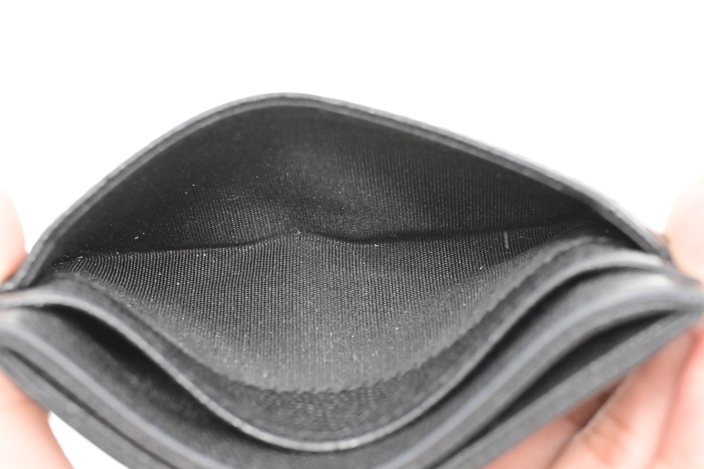 Chanel Card Case in Black Caviar Leather