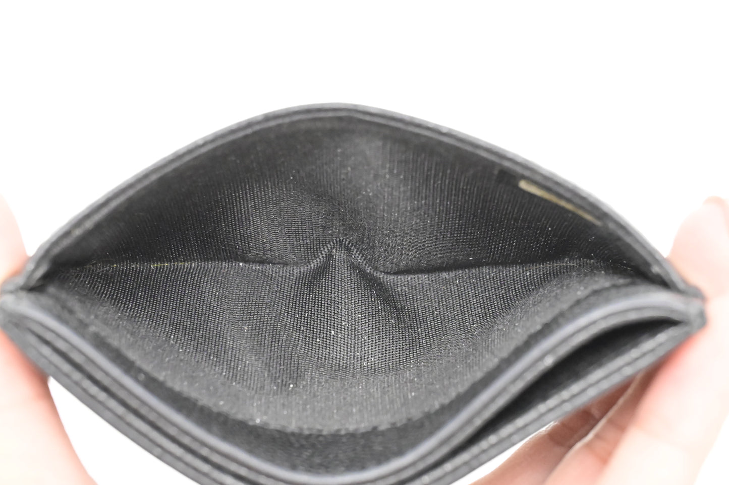 Chanel Card Case in Black Caviar Leather