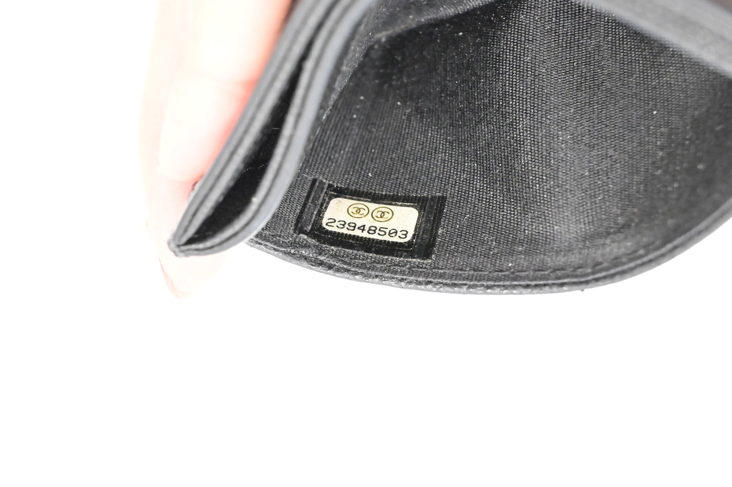 Chanel Card Case in Black Caviar Leather