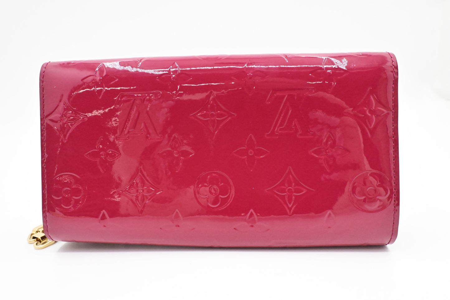Louis Vuitton Wallet on Chain in Rose Pop Vernis Leather