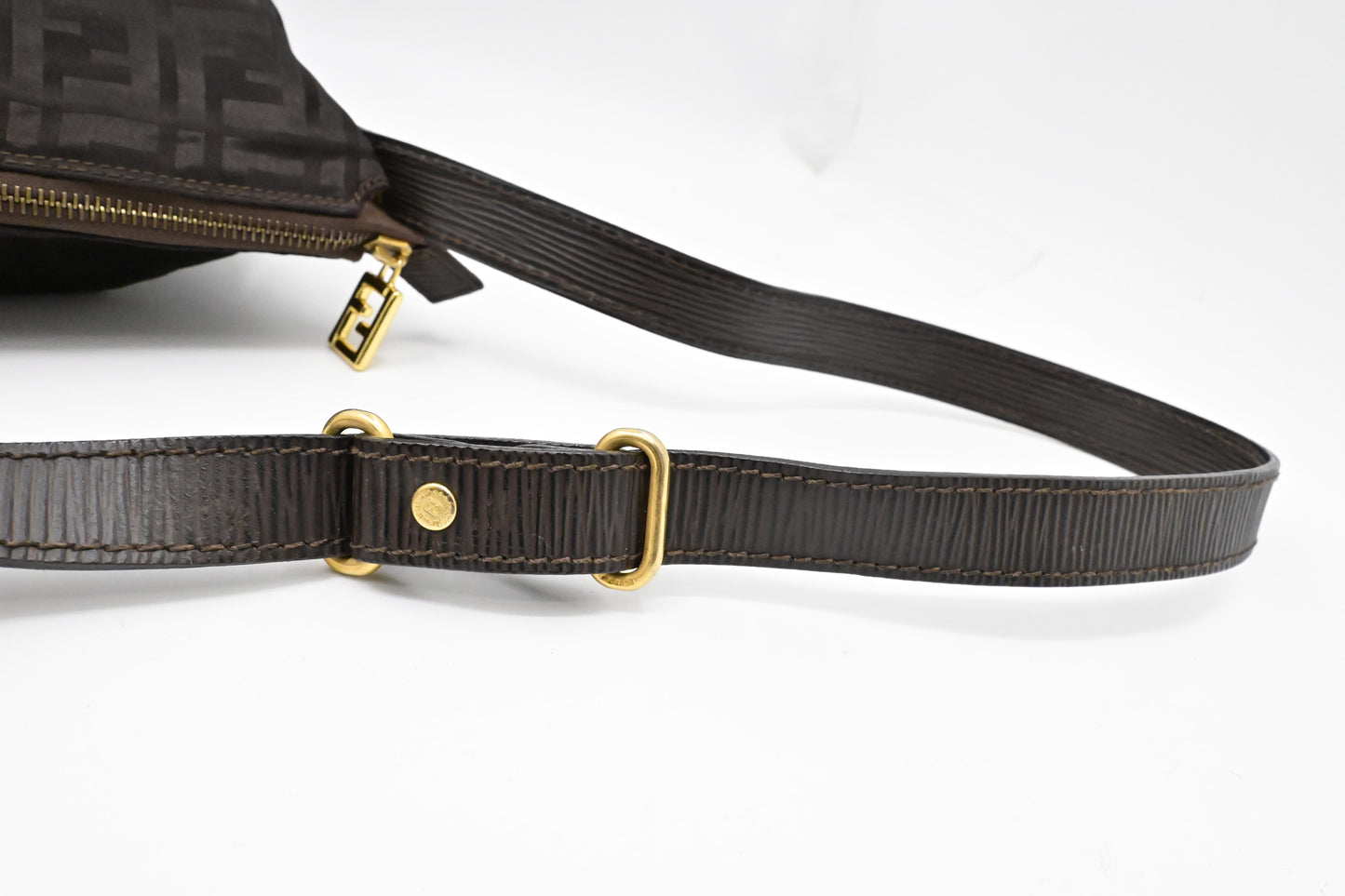 Fendi Large Crossbody in Brown FF Nylon