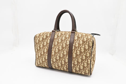 Dior Boston Bag in Brown Oblique Canvas