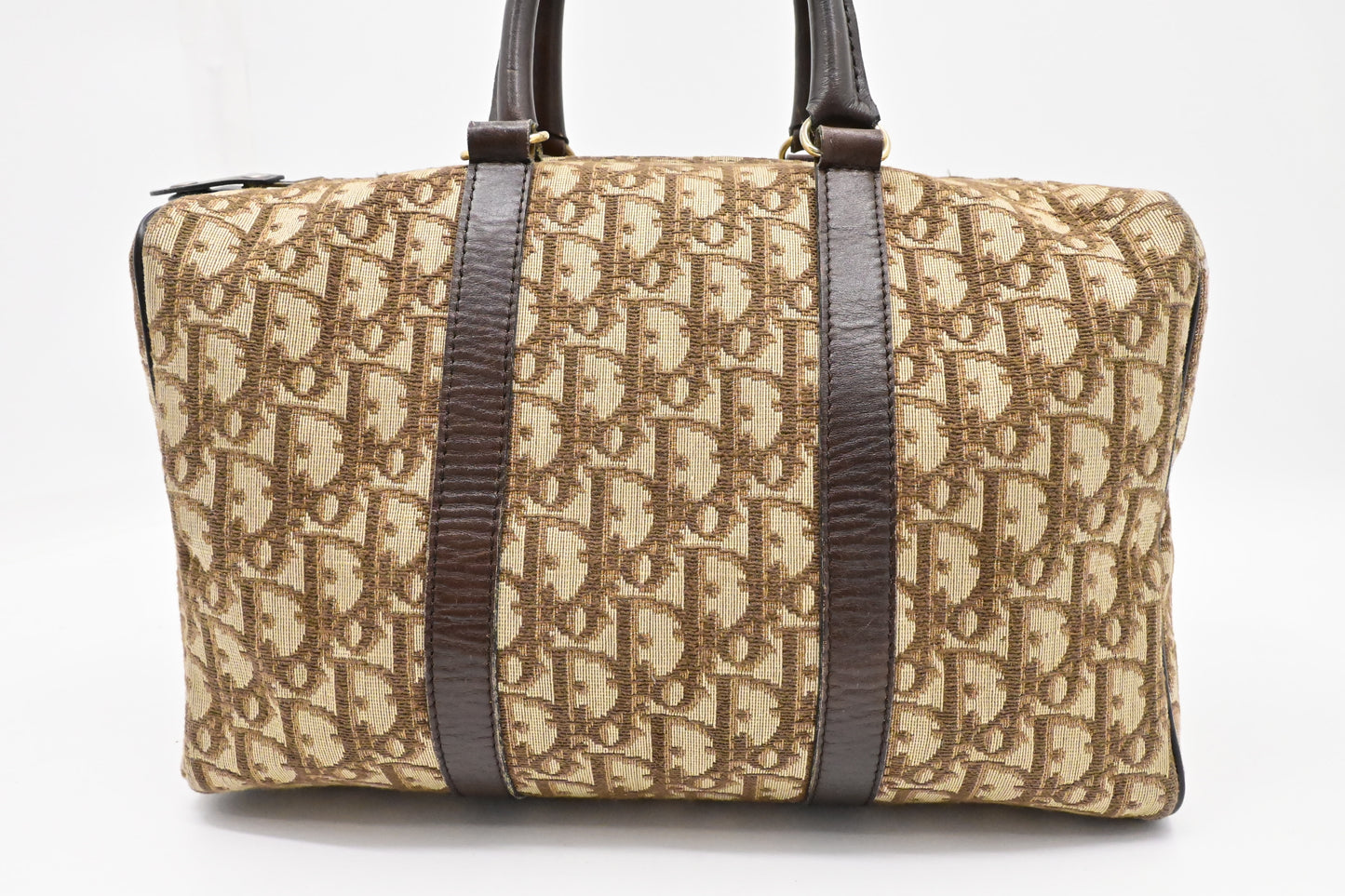 Dior Boston Bag in Brown Oblique Canvas