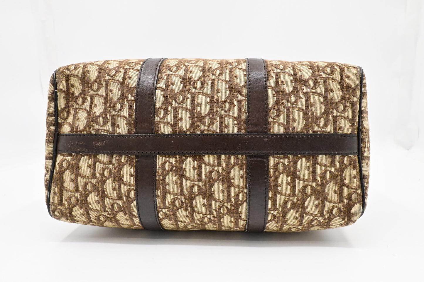 Dior Boston Bag in Brown Oblique Canvas