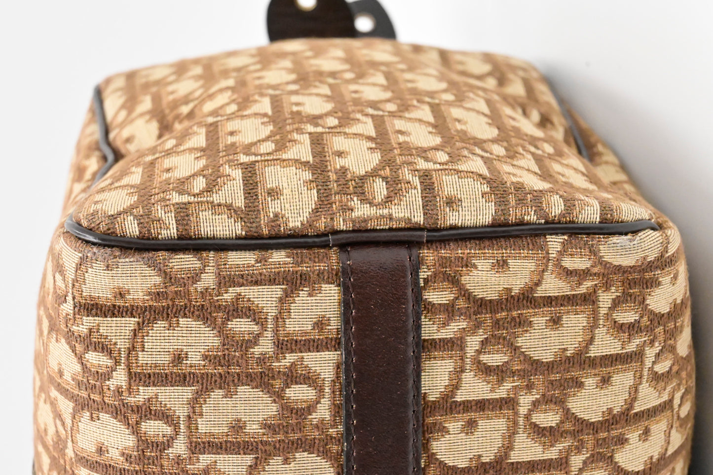 Dior Boston Bag in Brown Oblique Canvas