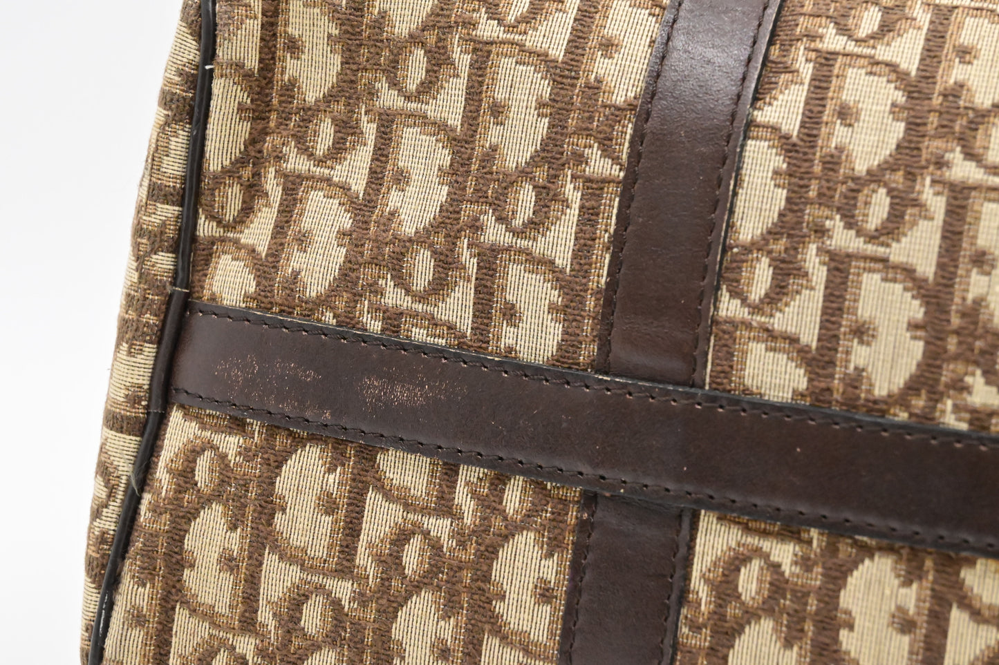 Dior Boston Bag in Brown Oblique Canvas