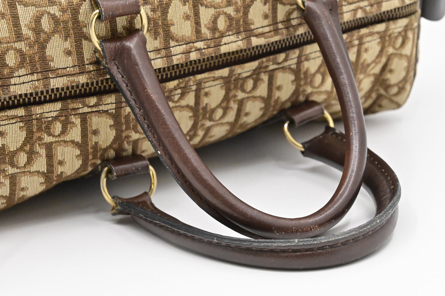 Dior Boston Bag in Brown Oblique Canvas