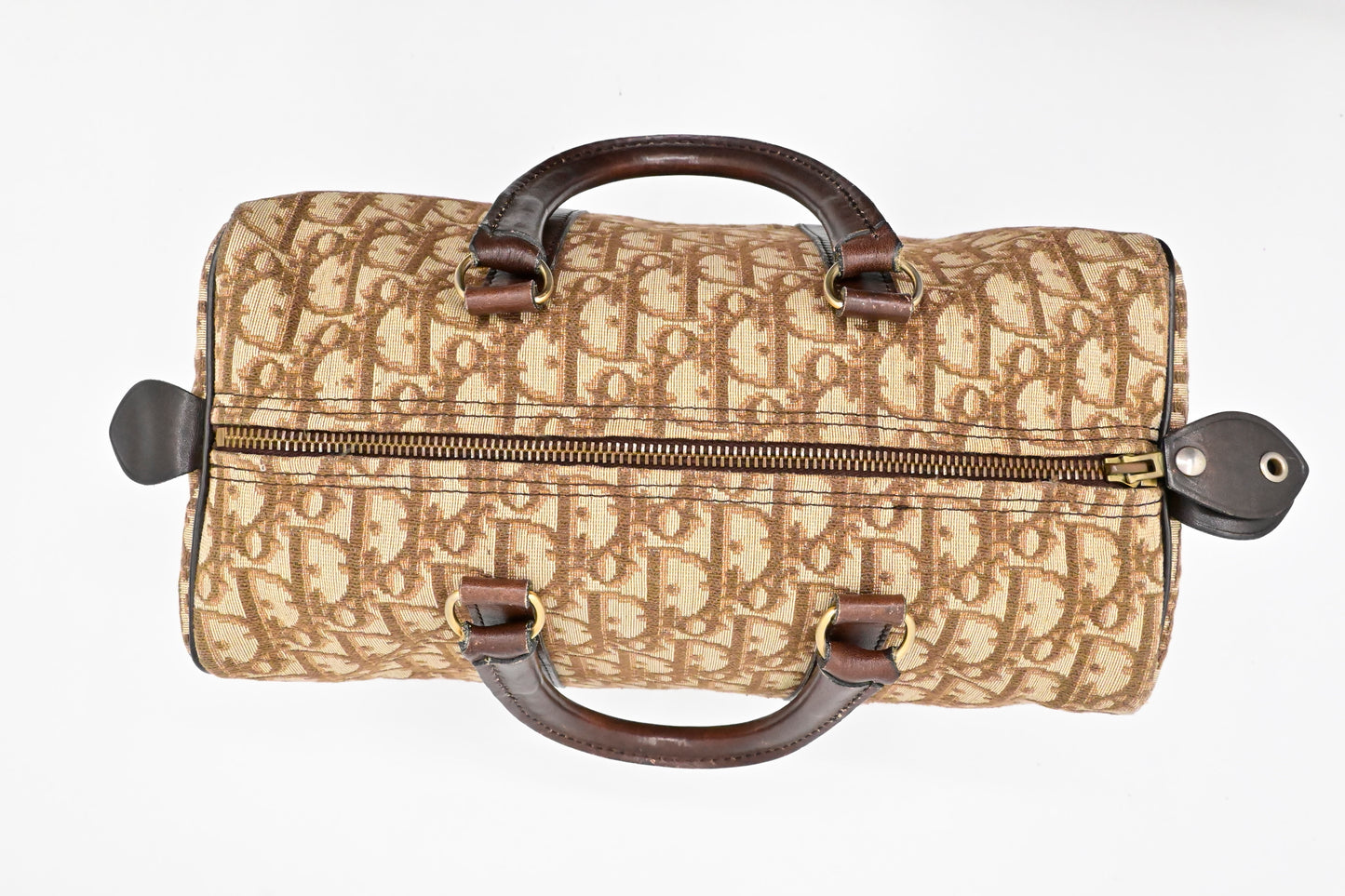 Dior Boston Bag in Brown Oblique Canvas