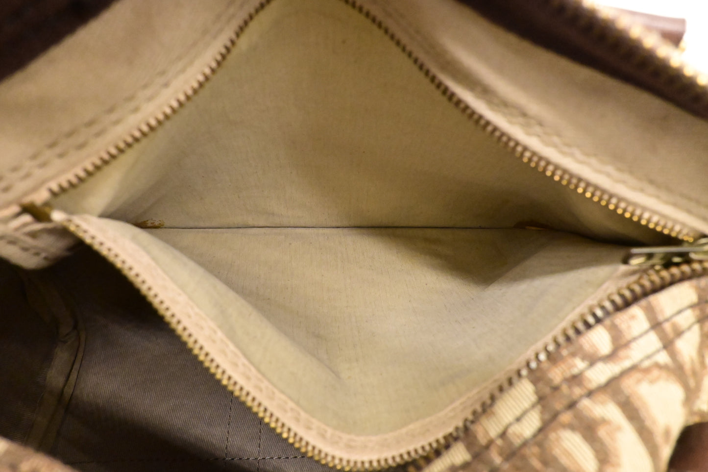 Dior Boston Bag in Brown Oblique Canvas