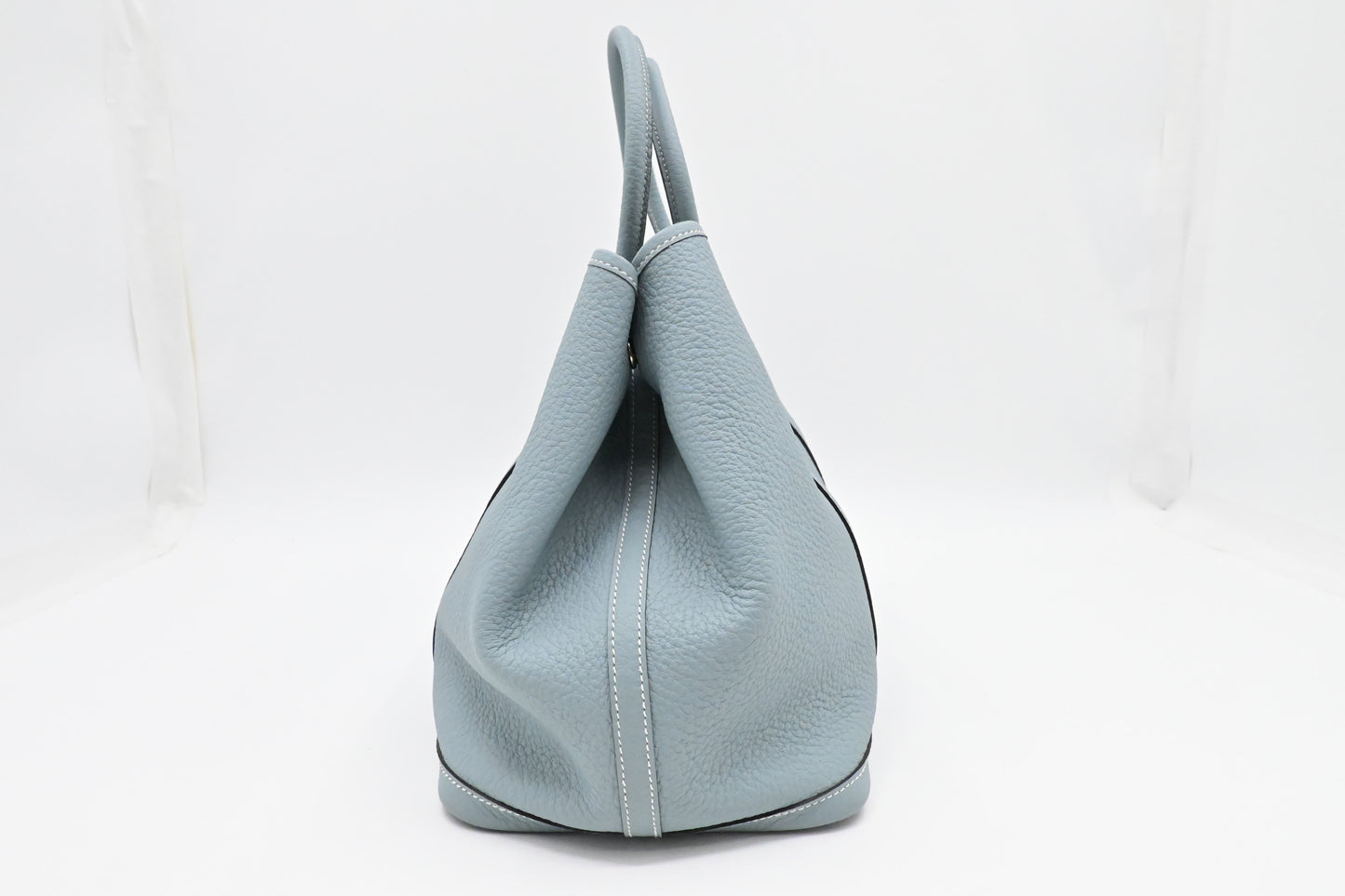 Hermes Garden Party 36 in Light Blue Leather