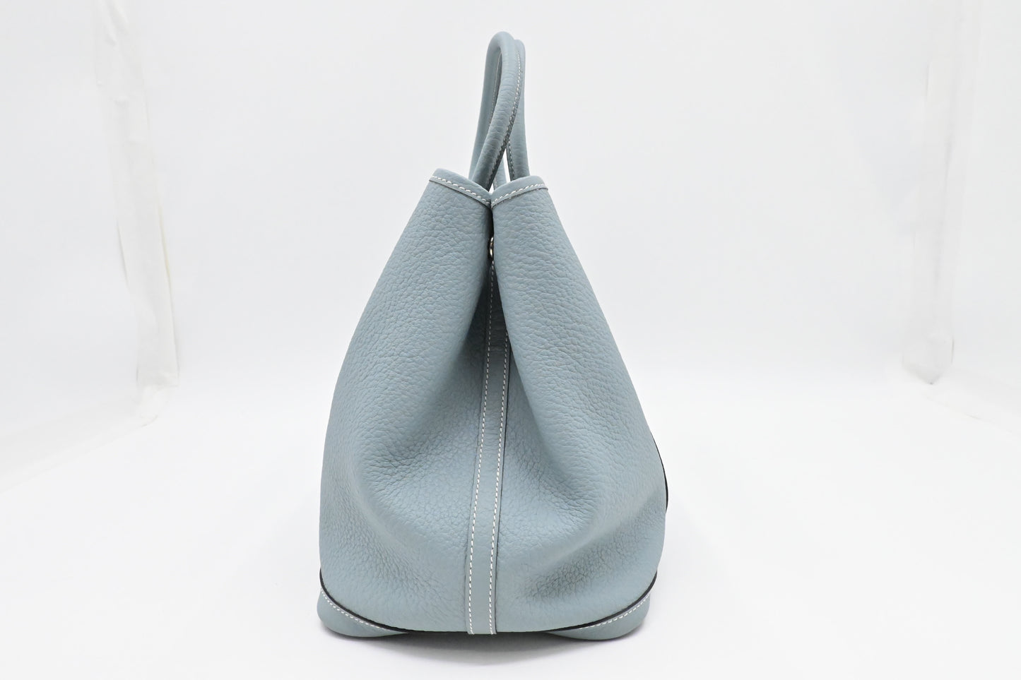 Hermes Garden Party 36 in Light Blue Leather