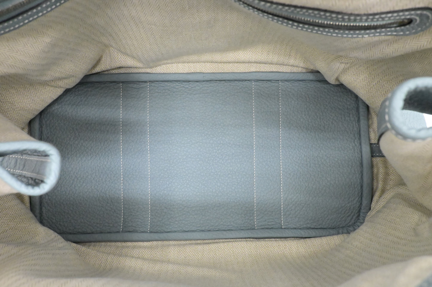 Hermes Garden Party 36 in Light Blue Leather