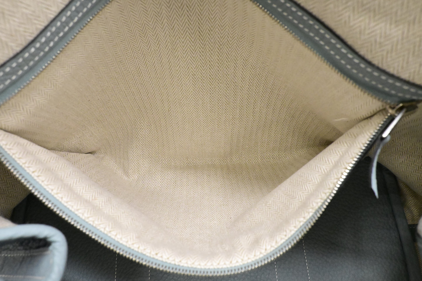 Hermes Garden Party 36 in Light Blue Leather