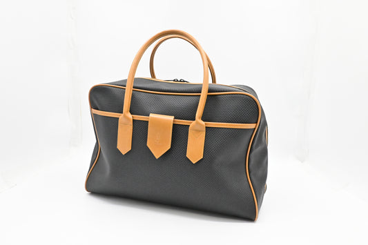 YSL Saint Laurent Boston Bag in Black Coated Canvas