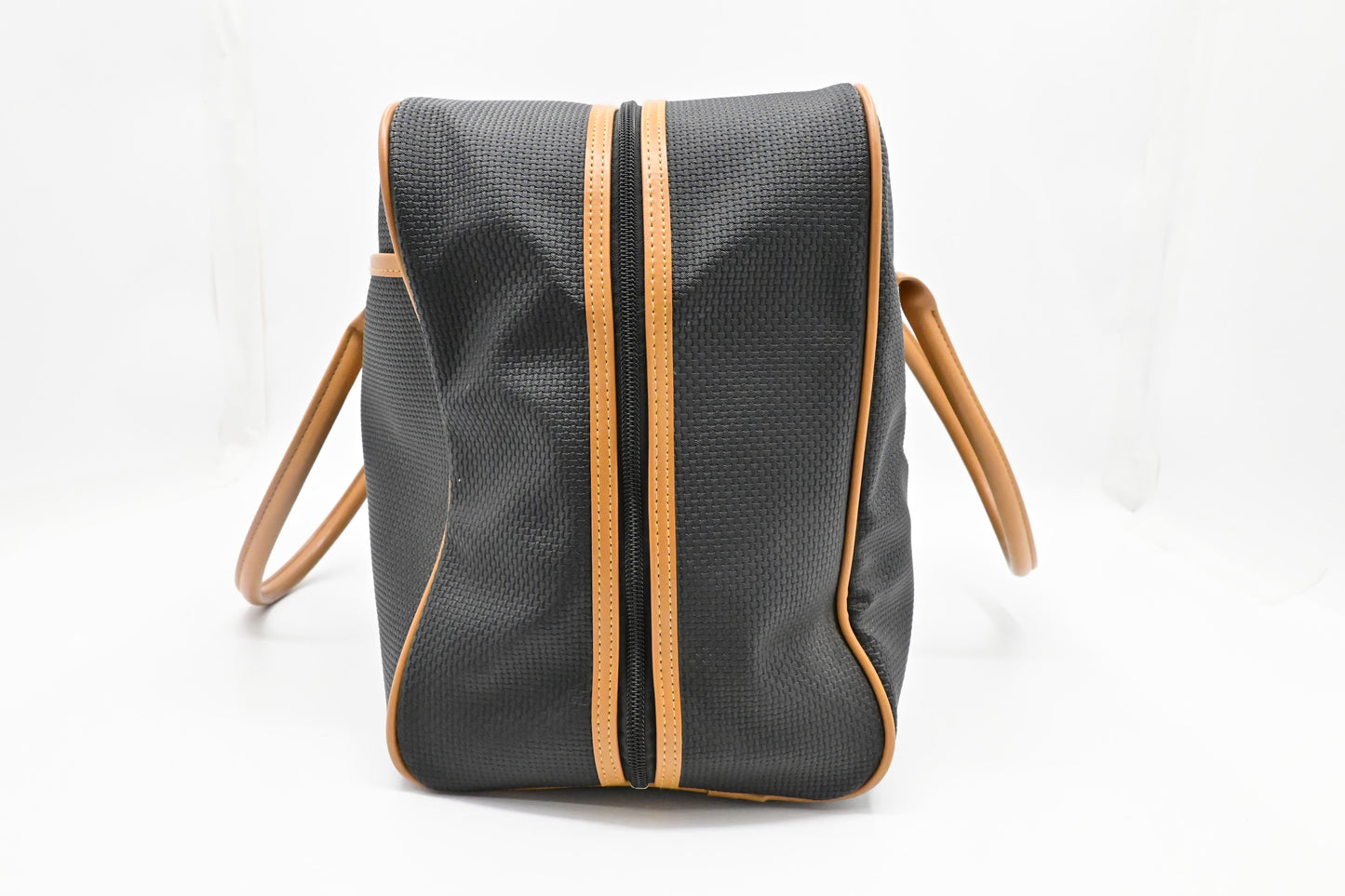 YSL Saint Laurent Boston Bag in Black Coated Canvas