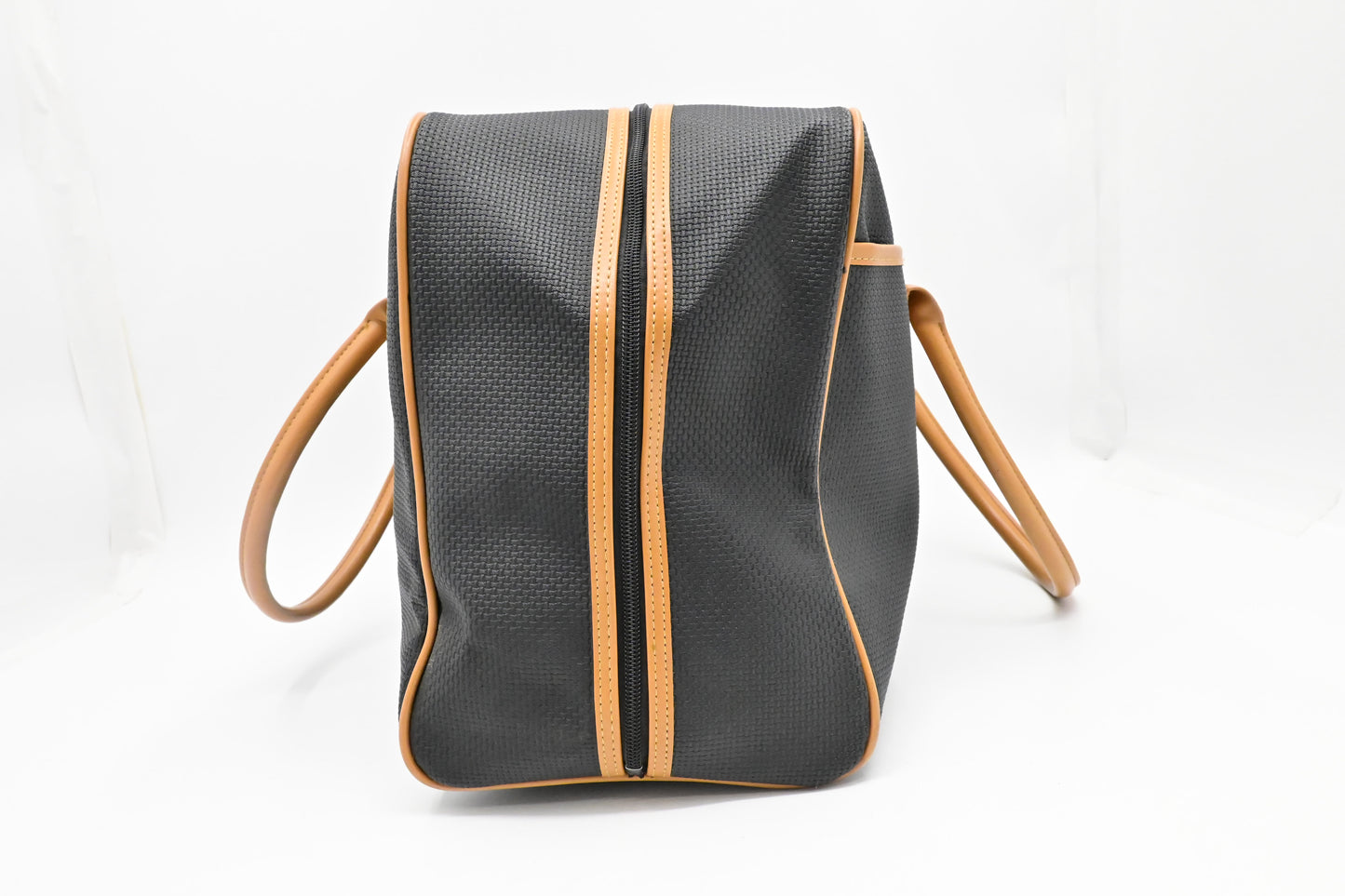 YSL Saint Laurent Boston Bag in Black Coated Canvas