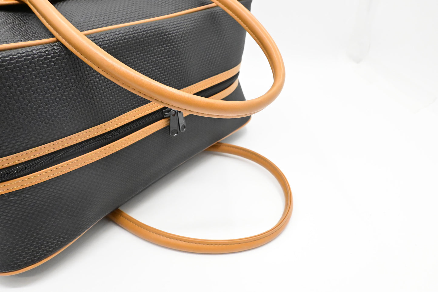 YSL Saint Laurent Boston Bag in Black Coated Canvas